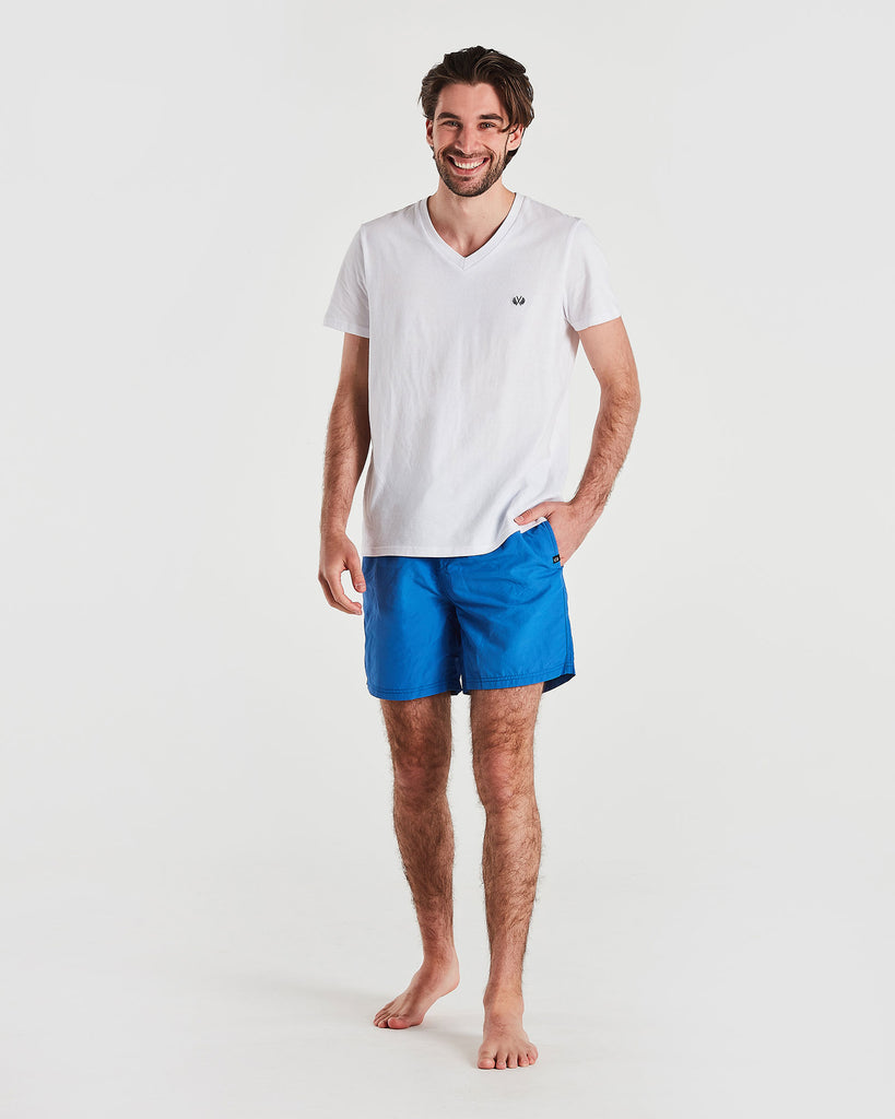 blue swim shorts full style