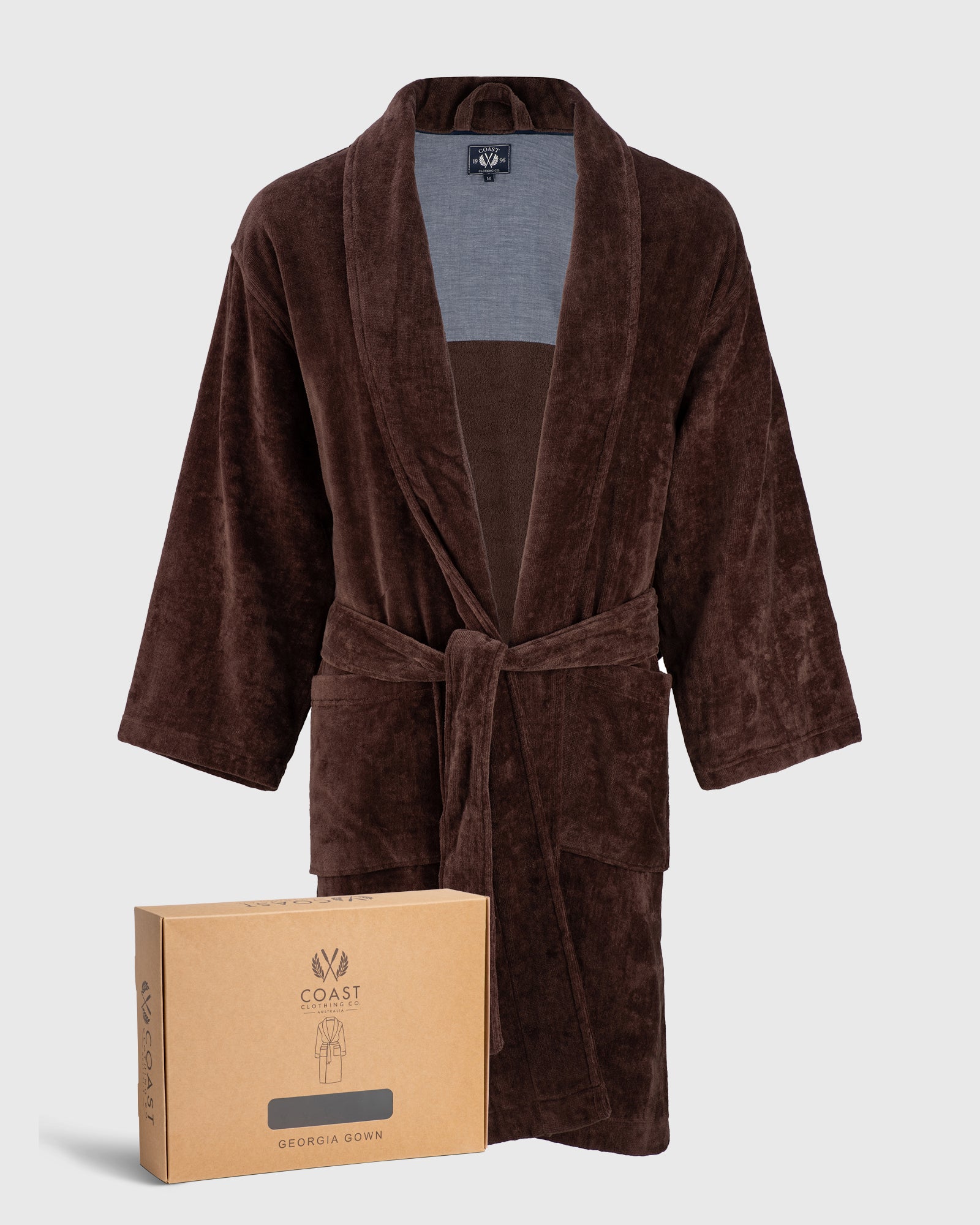 Georgia Gown in Chocolate Brown