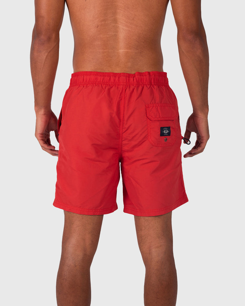 Coast red swim shorts for men