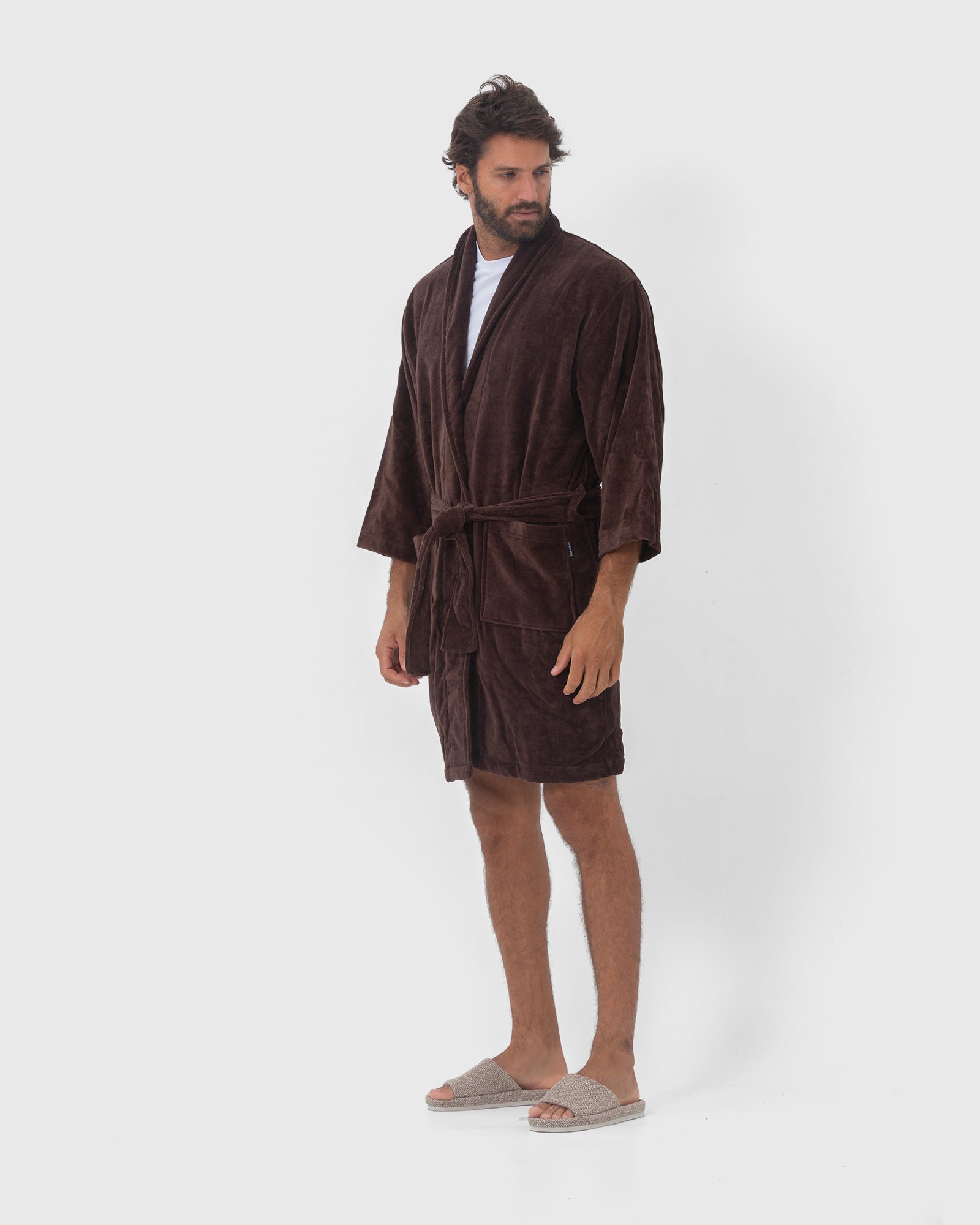Georgia Gown Chocolate Cotton Velour Robe | Coast Clothing Co. Georgia Gown Chocolate Cotton Velour Robe | Coast Clothing Co.