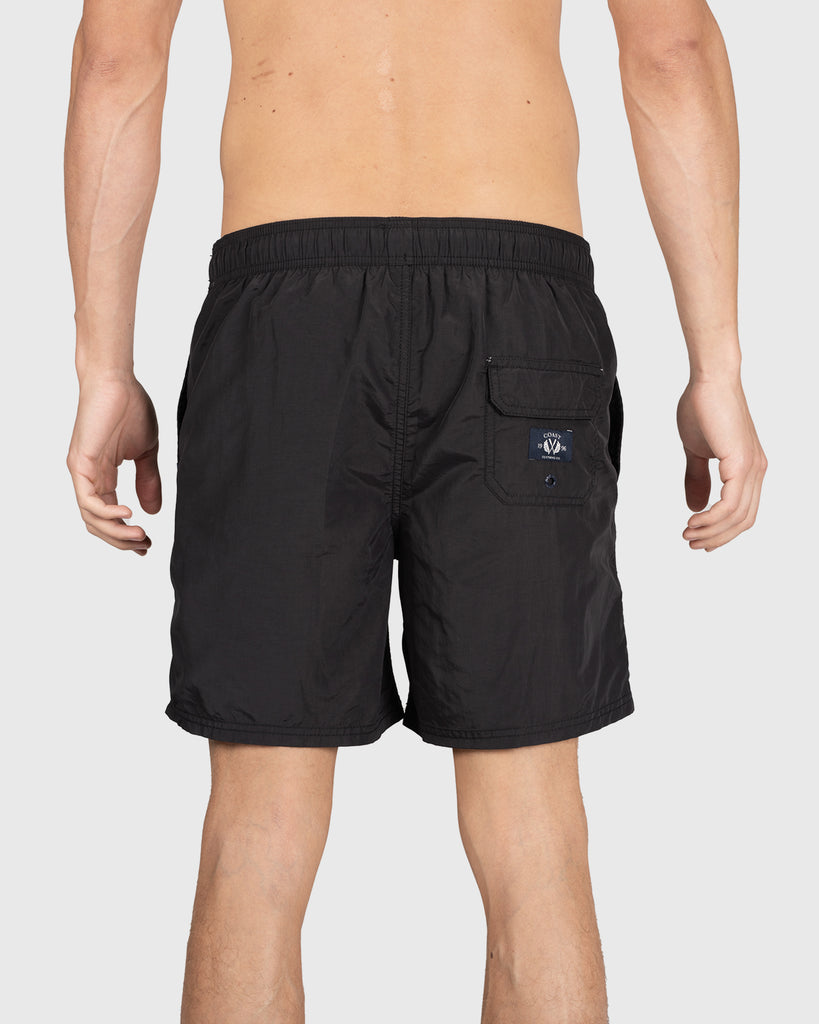 black swim shorts - back coast clothing