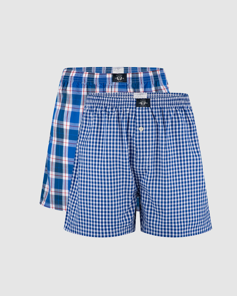 Woven Check Boxers 2Pack For Sale